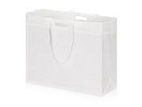 Сумка для покупок из спанбонда Ambit, 400*380*120 с ручкой 550/30 мм, белый