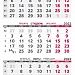 Календарные сетки для квартальных календарей 2022