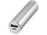 Портативное зарядное устройство "Олдбери", 2200 mAh, серебристый